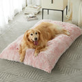 BFPETHOME Dog Beds for Large Dogs, Plush Dog Crate Bed Fluffy Cozy Kennel Pad by BFPETHOME