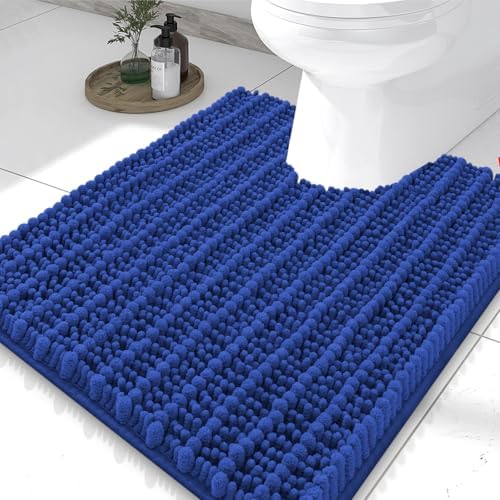 Smiry Bathroom Toilet Rugs U Shaped 24X20, Chenille Bath mats by Smiry