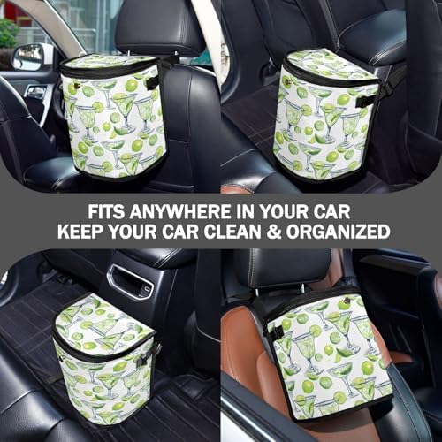 Car Trash Can Lemon and Margarita Alcohol Cocktail Car Garbage Bag - Image 3