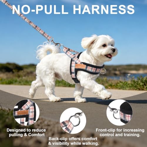 BEAUTYZOO Small Dog Harness and Leash Set, No Pull Step in Puppy Vest - Image 6