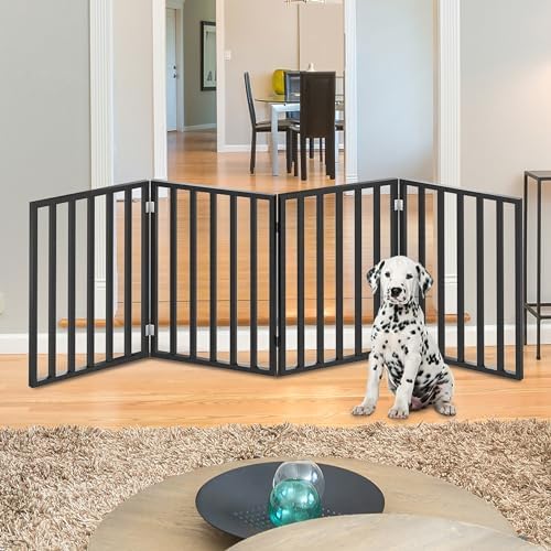 Pet Gate - 4-Panel Indoor Foldable Dog Fence - Image 2