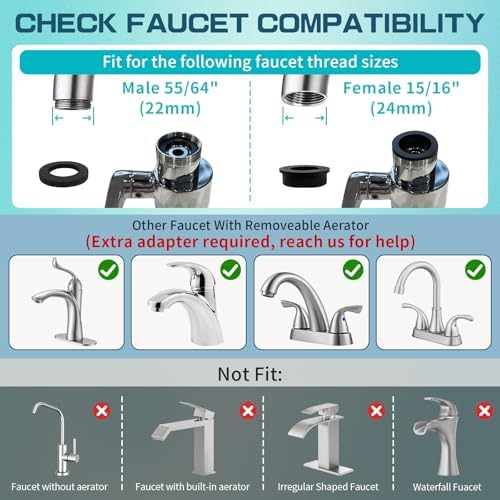 CECEFIN 1440° Sink Water Filter Faucet Extender 3.0, Telescopic Robotic Arm - Image 6