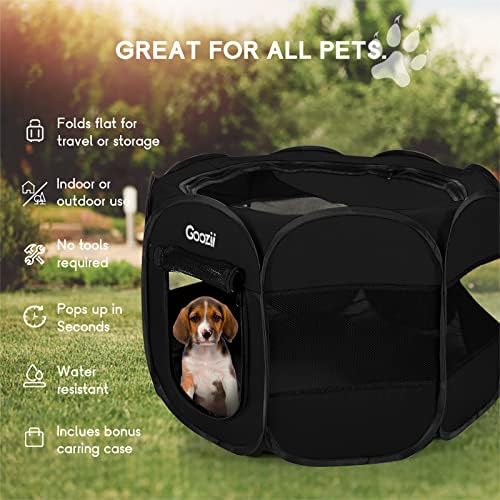 GOOZII Kitten Cat Playpen for Indoor Cats Enclosed, Portable Foldable Pet Dog - Image 4