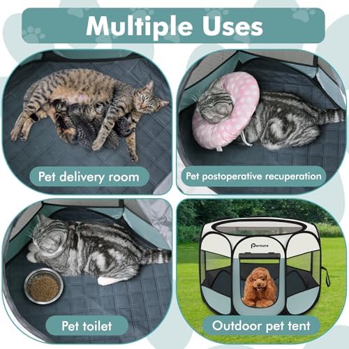 Persure Cat Dog Playpen Tent Crate Cage - Image 5