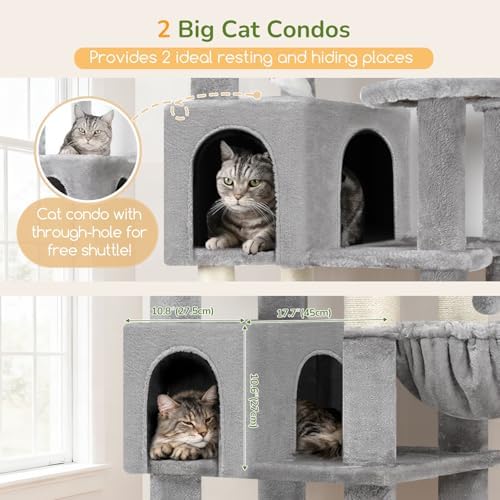 Globlazer 82in Extra Large Cat Tree Tower - Image 3