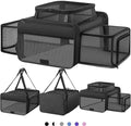 Top and 2 Sides Expandable Cat Carrier 18x13.5x9.5 TSA Airline Approved by SHARLOVY
