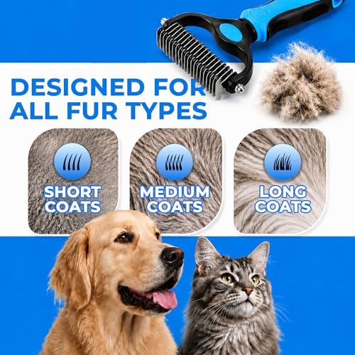 Pet Pro Grooming Comb and Undercoat Rake - Image 2