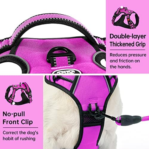 IVY&LANE No Pull Dog Harness for Medium Dogs, Reflective Dog Vest Harness - Image 4