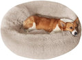JOLLYVOGUE Dog Bed, Calming Anti-Anxiety Large Dog Bed, Fluffy Donut Cushion by JOLLYVOGUE