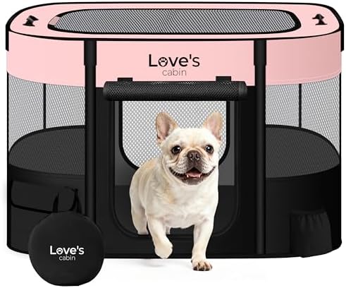 Love's cabin Pet Puppy Dog Playpen, Medium Dog Tent Crates Cage Indoor/Outdoor by Lovescabin