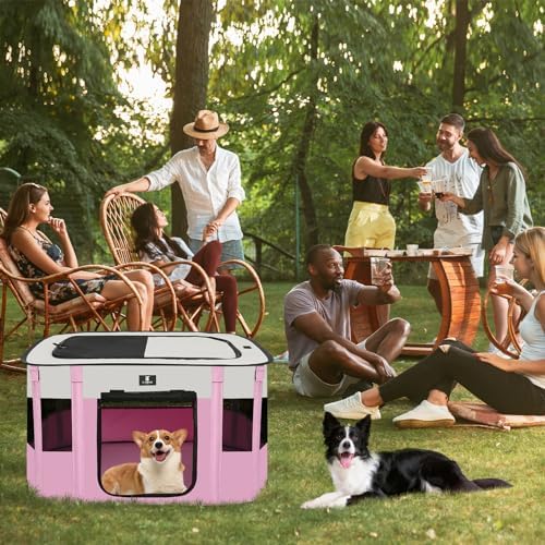 X-ZONE PET Dog Playpen, Puppy Cat Play Pen Portable Foldable Indoor/Outdoor - Image 6
