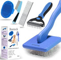 Bonteck Dog Slicker Brush for Dogs Grooming Kit 5PCS Long Haired Doodles by Bonteck