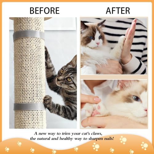 Cat Nail File Scratcher, Sisal Scratch Mat - Image 4
