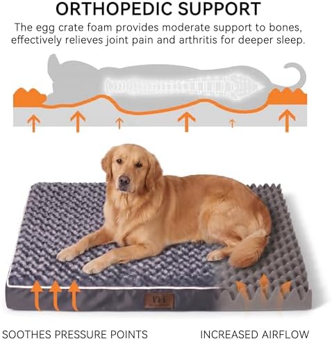 WESTERN HOME WH Orthopedic XL Dog Bed Extra Large Washable Pet Bed - Image 3