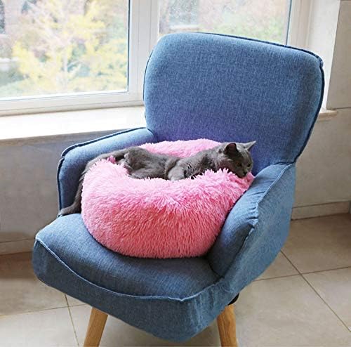 Cat Bed for Indoor Cats, Mini Plush Self Warming Kitten Bed, 20 Inch - Image 3