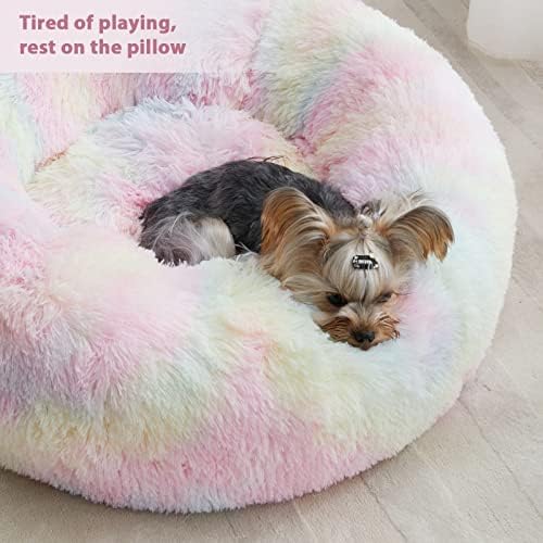 WNPETHOME Medium Round Calming Dog Bed Cat Bed - Image 6