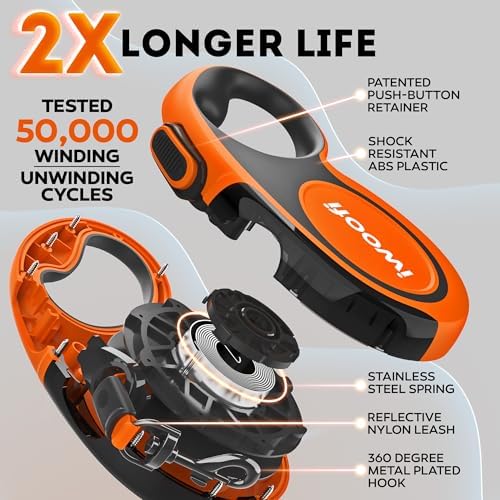 Retractable Dog Leash 16.4 ft – 360° Tangle-Free Design – Heavy Duty Reflective - Image 2