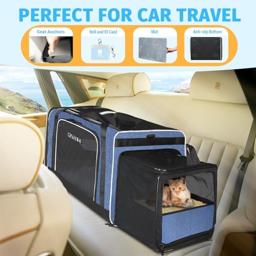 Petskd Side Expandable Extra Large Cat Carrier - Image 2