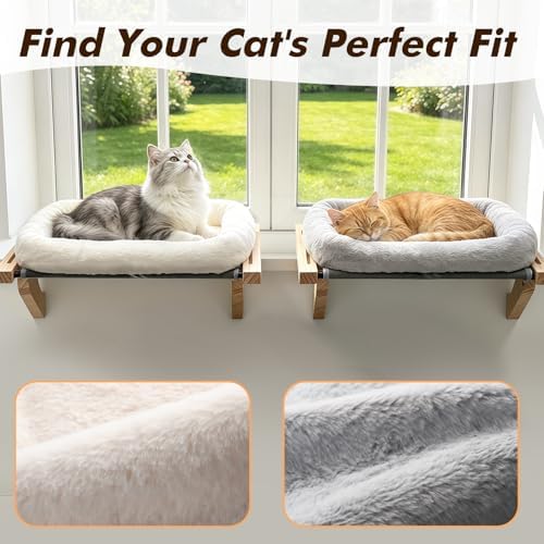 AMOSIJOY Wooden Cat Windowsill Perch - Image 4