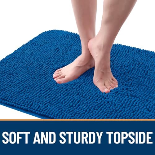 OLANLY Dog Door Mat for Muddy Paws 50x30, Super Absorbent Chenille Mud Mat - Image 4