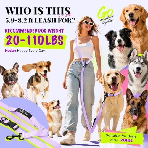 Hands Free Dog Leash, 8.2ft Multifunctional Crossbody Rope - Image 2