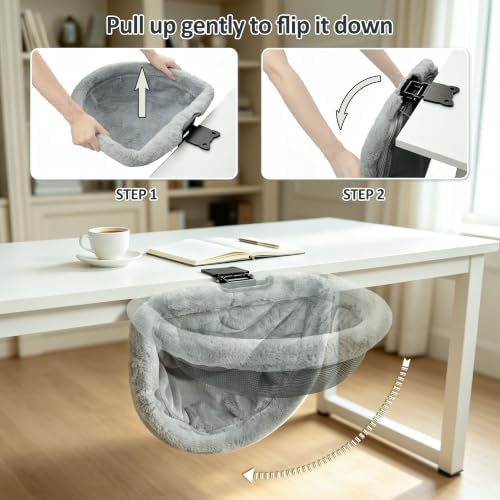 Cat Desk Bed, Desk Mounted Cat Hammock - Image 5