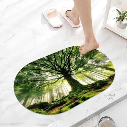 Ancient-Forest- Super Absorbent Quick-Drying Bathroom Mat Rug, Rubber Non-Slip - Image 6