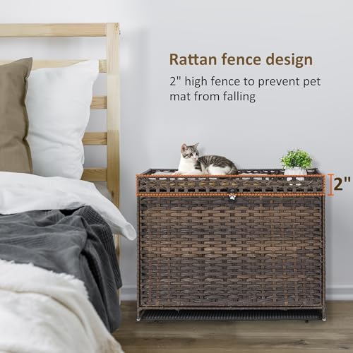 Cat Litter Box Enclosure with Door, Hidden Cat Washroom Furniture - Image 3