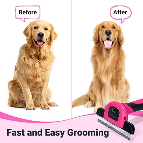 MIU COLOR Pet Grooming Brush, Deshedding Tool - Image 4