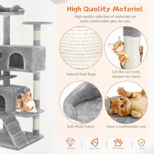 Sweetcrispy 54-inch Cat Tree Tower - Image 5