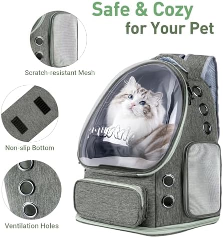 Cat Backpack Carrier Clear Bubble Window - Image 3