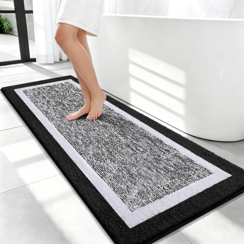OLANLY Bathroom Runner Rugs 47x20, Long Bath Mats by OLANLY