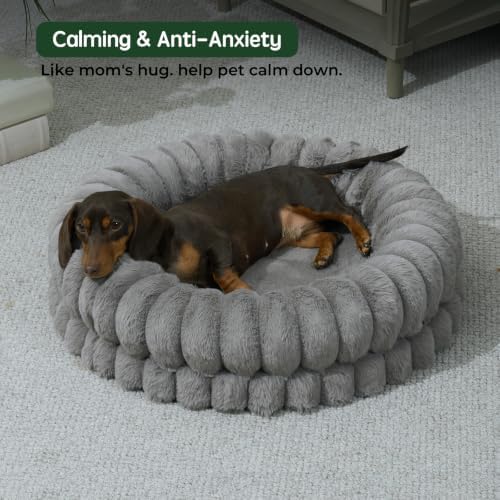 BALANCE Luxury Donut Dog Bed, 24 Inches Round Dog Beds - Image 3