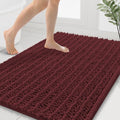 Smiry Bathroom Rugs 40X32, Extra Soft Rubber Backing Chenille Bath Mats by Smiry