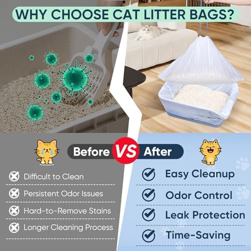 160 Count Cat Litter Box Liners Compatible - Image 6