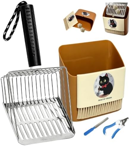 5 in 1 Stainless Steel Cat Litter Scoop by SUMHEN