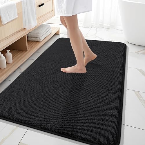 OLANLY Memory Foam Large Bathroom Rugs 59x35, Absorbent Bath Mat by OLANLY