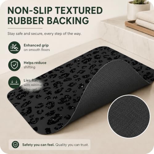 Natural Diatomaceous Earth Bath Mat, Ultra Thin Quick Dry Floor Rug - Image 5