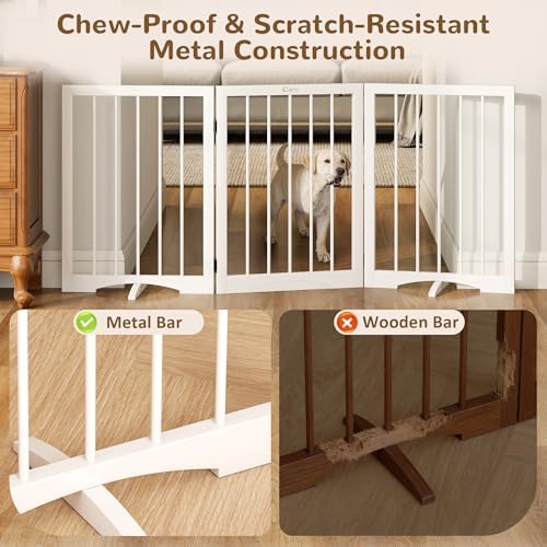 Free Standing Dog Gate Indoor, Foldable Dog Gate - Image 6