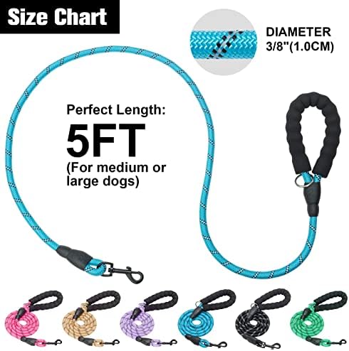 BEAUTYZOO Dog Leash for Large Dogs, 6FT Heavy Duty Rope Leash Bulk, 6 Pack - Image 2