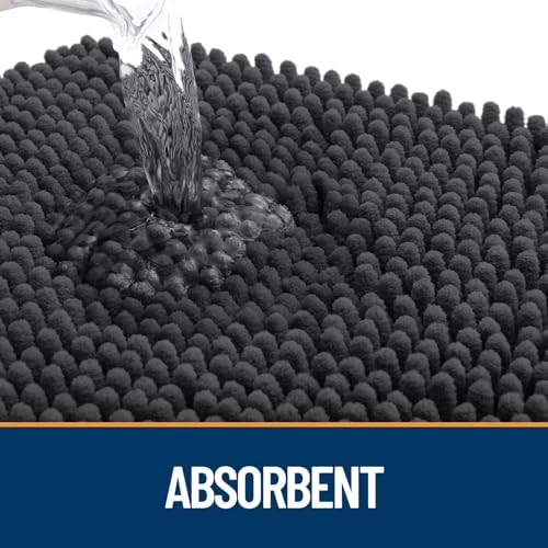 OLANLY Dog Door Mat for Muddy Paws 30x20, Super Absorbent Chenille Mud Mat - Image 3