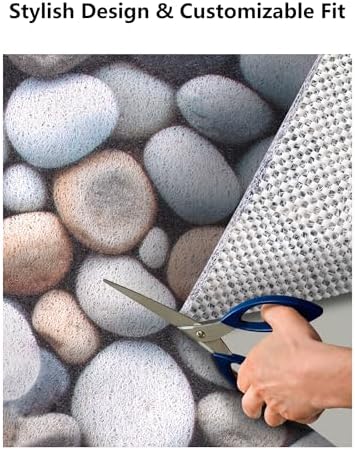 Square Shower Mat, Yonala 24 x 24 Inch Stylish Non Slip Shower Mats - Image 2