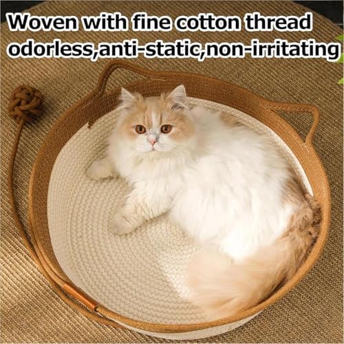 Instinct Basket, Stimuli Handwoven cat Basket Rope Cotton - Image 5