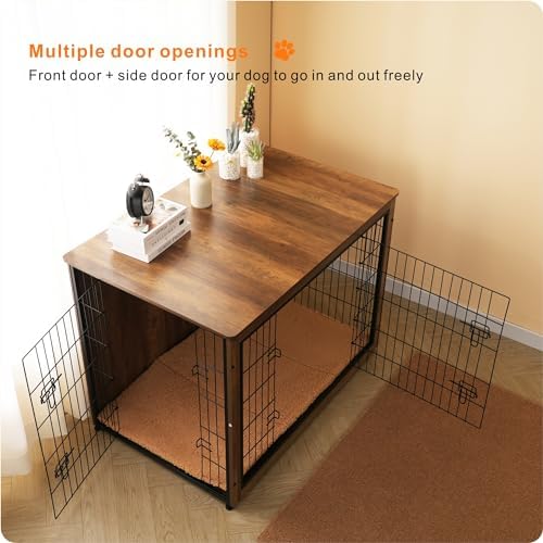 DWANTON 43.3" XXL Dog Crate Furniture - Image 2