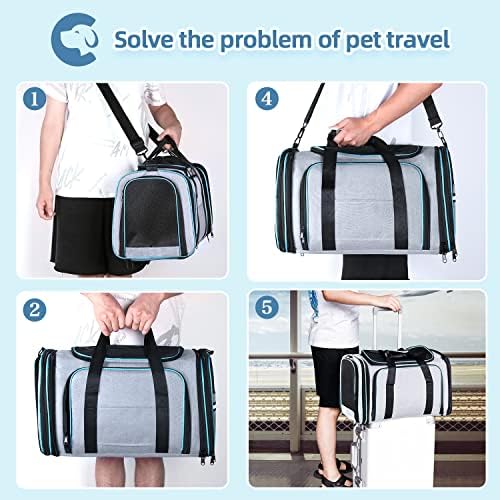 Cat Dog Airline Approved Expandable Pet Carrier - Image 4