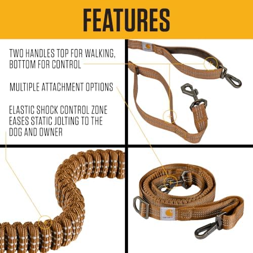 Carhartt Shock Absorbing Dog Leash Black - Image 2