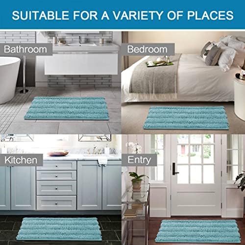 H.VERSAILTEX Bath Rugs for Bathroom Non Slip Bath Mats Extra Thick Chenille - Image 6