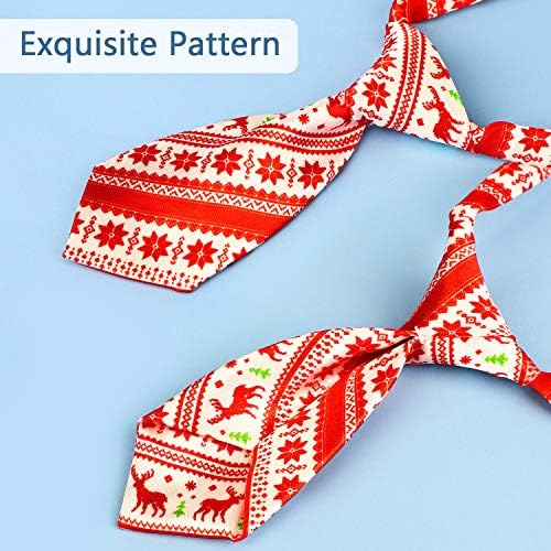 Segarty Dog Ties, 10 PCS Dog Bow Ties Christmas with Adjustable Collar, Pet Neckties for Small Pets, Puppy Neck Bowties Cats Grooming Bows Bulk for Photography Holiday Wedding Party Gift - Image 5