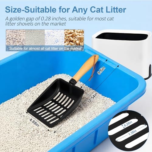 Cat Litter Scoop, Metal Litter Scoop, Short - Image 2
