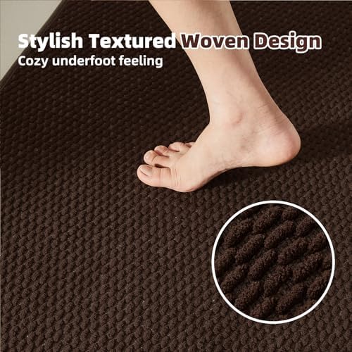 TYUU Bathroom Rugs Non Slip Washable, Super Absorbent Thin Bath Mat Quick Dry - Image 3